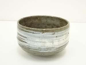 灰釉刷毛目茶碗